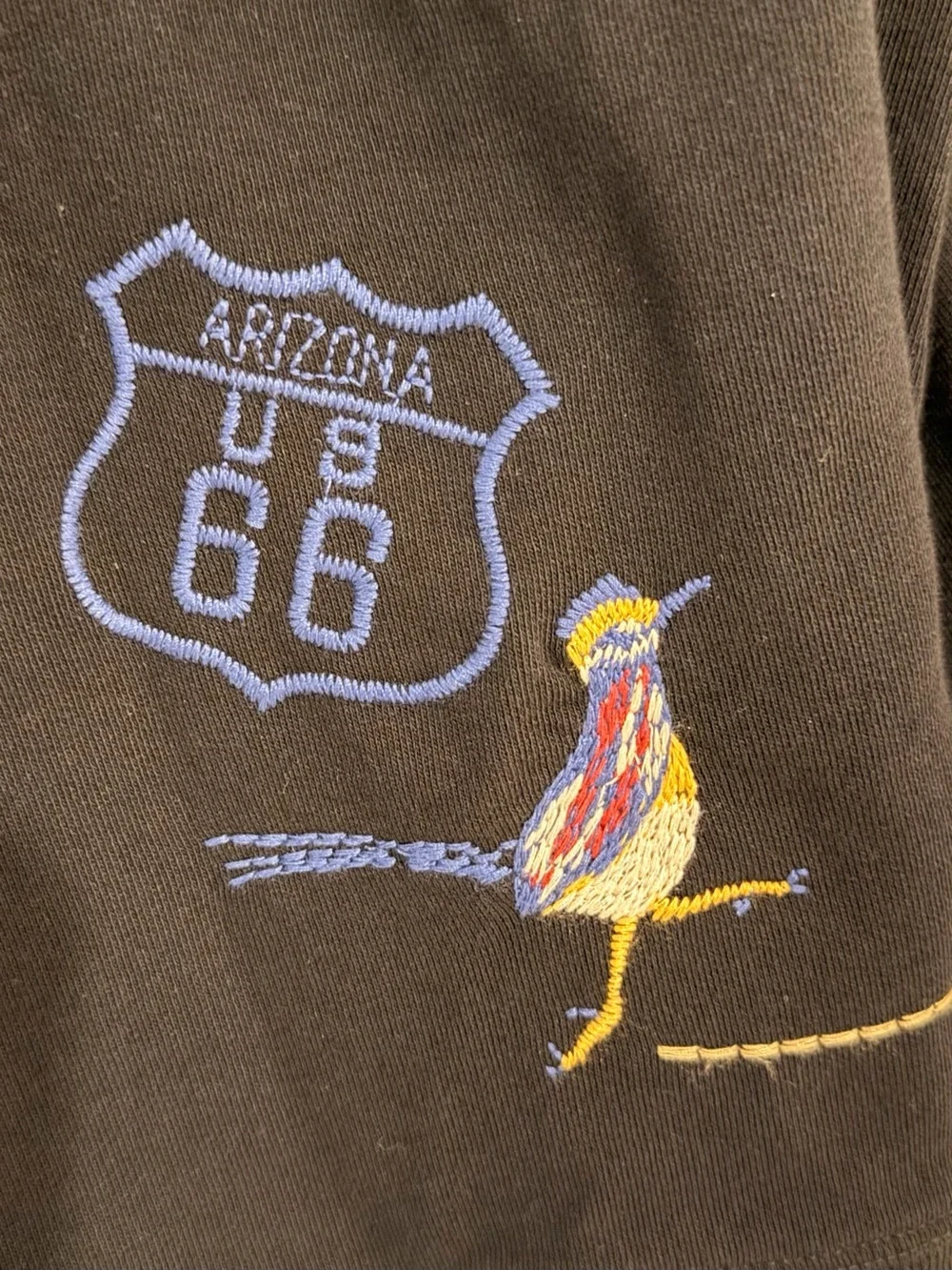Johnny Was Route 66 Arizona Embroidered Bird  Sweatshirt - Picture 9 of 13